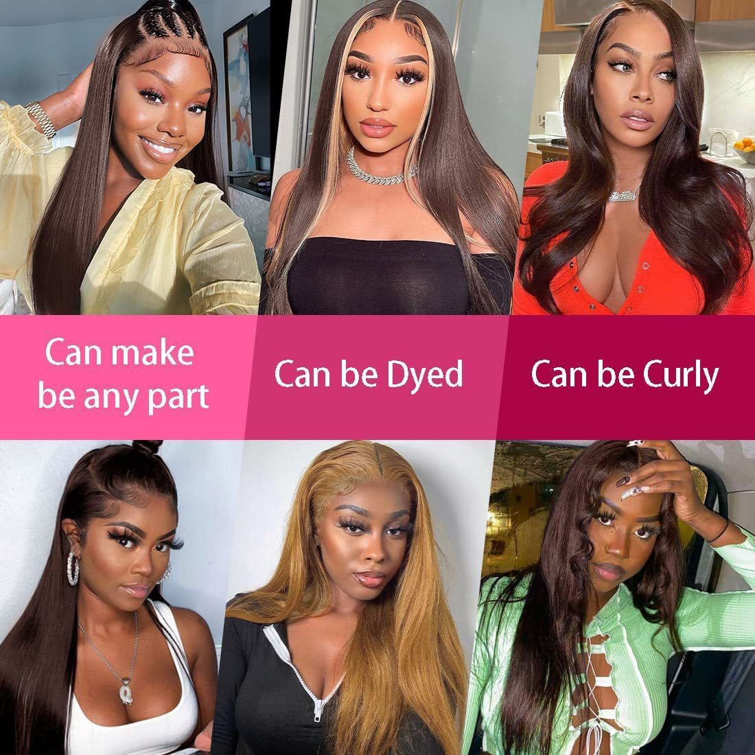 CrownWigs
Sleek Straight Lace Front Human Hair Wig